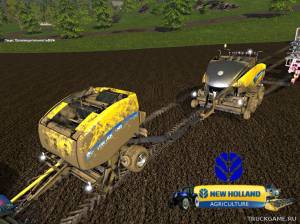 Мод "New Holland BB 1290 & RB 150 Especial v1.0" для Farming Simulator 2015