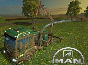 Мод "MAN TGS Jenz Chippertruck v1.1" для Farming Simulator 2015