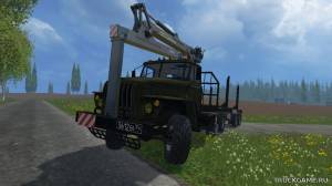 Мод "УРАЛ (манипулятор лесовоз)" для Farming Simulator 2015