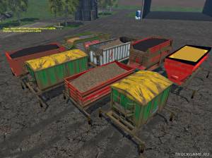 Мод "Absetzrahmen Kontainer und Mulden v1.7" для Farming Simulator 2015