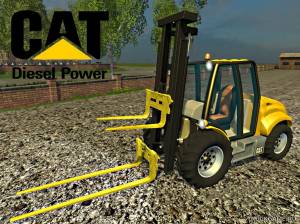 Мод "CAT Forklift v1.0" для Farming Simulator 2015