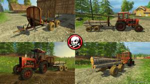 Мод "WoodTrailer TM12 V 0.8" для Farming Simulator 2015