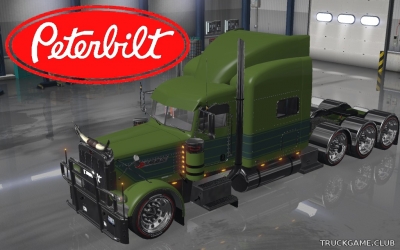 Мод "Peterbilt 389 Pea Soup Skin" для American Truck Simulator