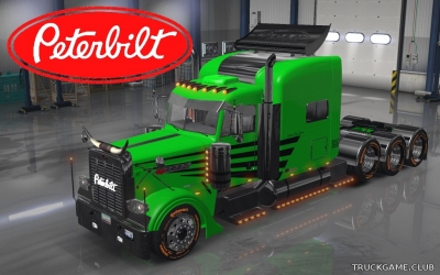 Мод "Peterbilt 389 Green Envy Express Skin" для American Truck Simulator