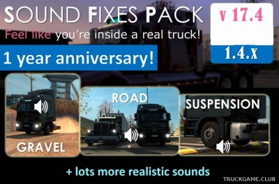 Мод "Sound Fixes Pack v17.4" для American Truck Simulator