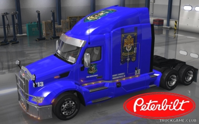 Мод "Peterbilt 579 Warhammer Ultramarines Skin" для American Truck Simulator
