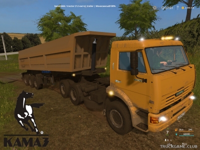 Мод "КамАЗ-65116 & Schmitz SL8 v1.1" для Farming Simulator 2017
