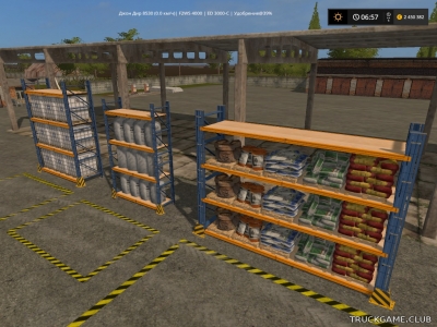 Мод "Placeable Refill Storage Rack v1.0" для Farming Simulator 2017
