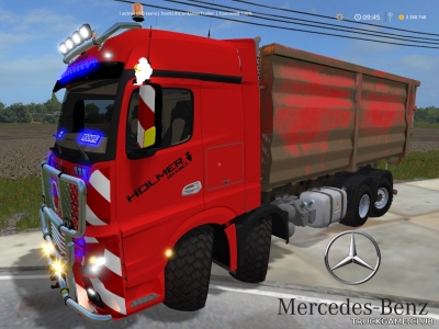 Мод "Mercedes Actros MP4 8x8 ItRunner v1.2" для Farming Simulator 2017