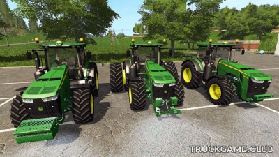 Мод "John Deere 8R" для Farming Simulator 17