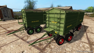 Мод "Fuhrmann 4axle Tipper FF32.000 V2.0" для Farming Simulator 2017