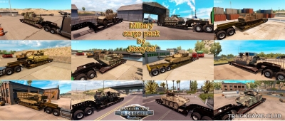 Мод "Military cargo pack by Jazzycat v1.0.1" для American Truck Simulator
