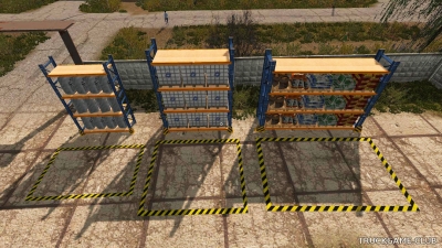 Мод "Placeable Refill Storage Rack" для Farming Simulator 2017