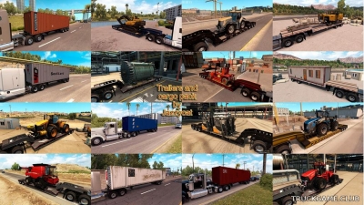 Мод "Trailers and cargo pack by Jazzycat v1.3.1" для American Truck Simulator