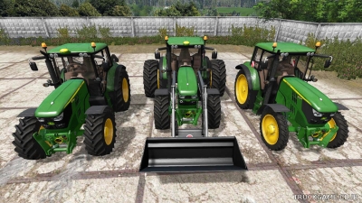 Мод "John Deere 6M series (6115M, 6135M, 6155M) v1.2" для Farming Simulator 2017