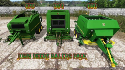 Мод "John Deere Balers Pack" для Farming Simulator 2017