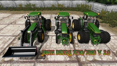 Мод "John Deere 7710/7810 V 2.0" для Farming Simulator 2017