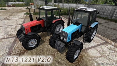Мод "МТЗ-1221 V2.0" для Farming Simulator 2017