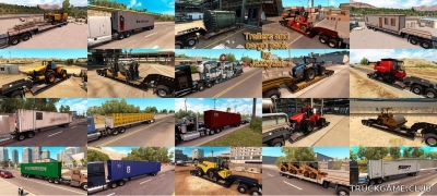 Мод "Trailers and cargo pack by Jazzycat v1.5" для American Truck Simulator