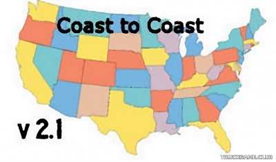 Мод "Coast to Coast v2.1" для American Truck Simulator