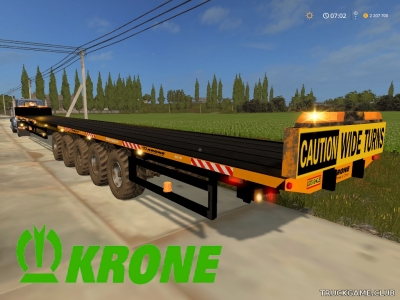 Мод "Krone Gigant Trailer v2.0" для Farming Simulator 2017