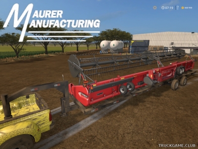 Мод "Maurer Gooseneck Header Trailer v1.0" для Farming Simulator 2017