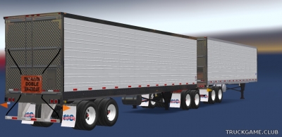 Мод "Utility Reefer Double Trailer v1.0" для American Truck Simulator