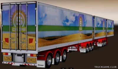 Мод "Reefer Triple Trailer v4.0" для American Truck Simulator
