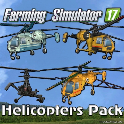 Мод "Пак вертолётов v2.0" для Farming Simulator 2017