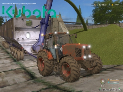 Мод "Kubota M135 GX v1.0" для Farming Simulator 2017