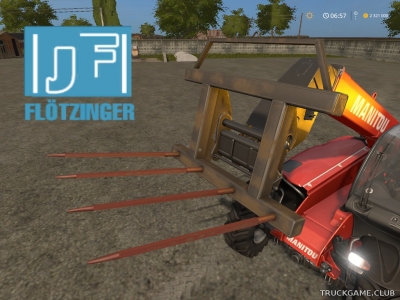 Мод "Floetzinger Balefork v1.1" для Farming Simulator 2017