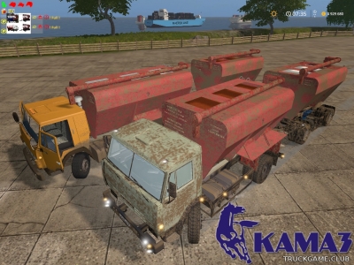 Мод "КамАЗ-43253/5320 и СЗАП-8357 v1.0" для Farming Simulator 2017
