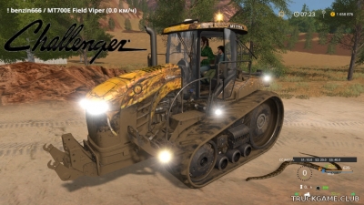 Мод "Challenger MT 700E Field Viper v1.1" для Farming Simulator 2017