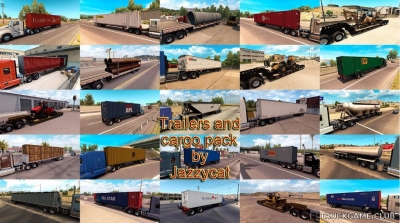 Мод "Trailers and cargo pack by Jazzycat v2.1" для American Truck Simulator
