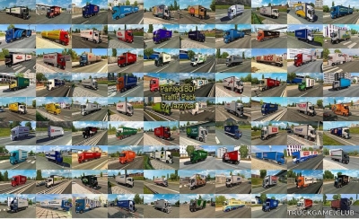 Мод "Painted bdf traffic pack by Jazzycat v7.7.1" для Euro Truck Simulator 2