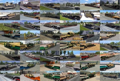 Мод "Military cargo pack by Jazzycat v4.3.1" для Euro Truck Simulator 2