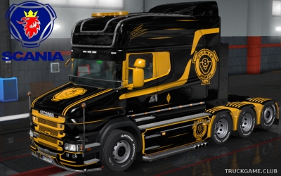 Мод "Scania T Longline SD Skins" для Euro Truck Simulator 2