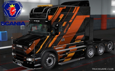 Мод "Scania T Longline Atomic Alloy Skin" для Euro Truck Simulator 2