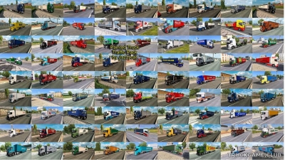 Мод "Painted truck traffic pack by Jazzycat v10.3.1" для Euro Truck Simulator 2