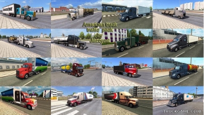Мод "American truck traffic pack by Jazzycat v2.1.1" для Euro Truck Simulator 2