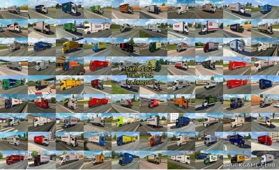 Мод "Painted bdf traffic pack by Jazzycat v7.9" для Euro Truck Simulator 2