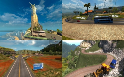 Мод "EAA Map v5.5" для Euro Truck Simulator 2