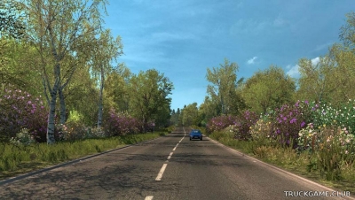 Мод "Spring Weather Mod v3.6" для Euro Truck Simulator 2