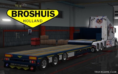 Мод "Owned Broshuis Overweight Trailer v1.2.4" для Euro Truck Simulator 2