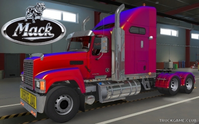 Мод "Mack Pinnacle CHU 613" для Euro Truck Simulator 2