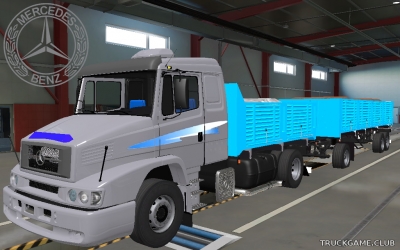 Мод "Mercedes LS 1634 & Trailer" для Euro Truck Simulator 2
