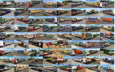 Мод "Trailers and cargo pack by Jazzycat v8.9" для Euro Truck Simulator 2