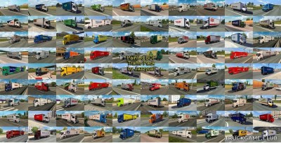 Мод "Painted bdf traffic pack by Jazzycat v8.4" для Euro Truck Simulator 2
