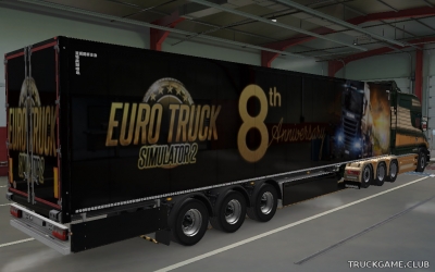 Мод "Ownership Trailer 8th Anniversary Skin" для Euro Truck Simulator 2