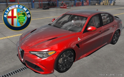 Мод "Alfa Romeo Giulia" для Euro Truck Simulator 2